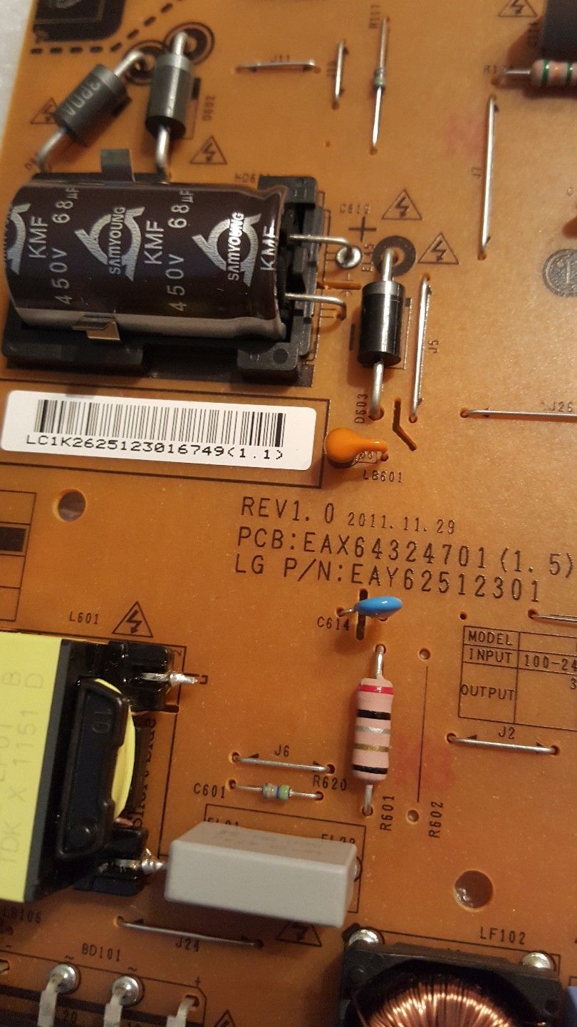 Lg-Netzteilplatine Eax64324701 (1,5) Lg32ls3500 getestet